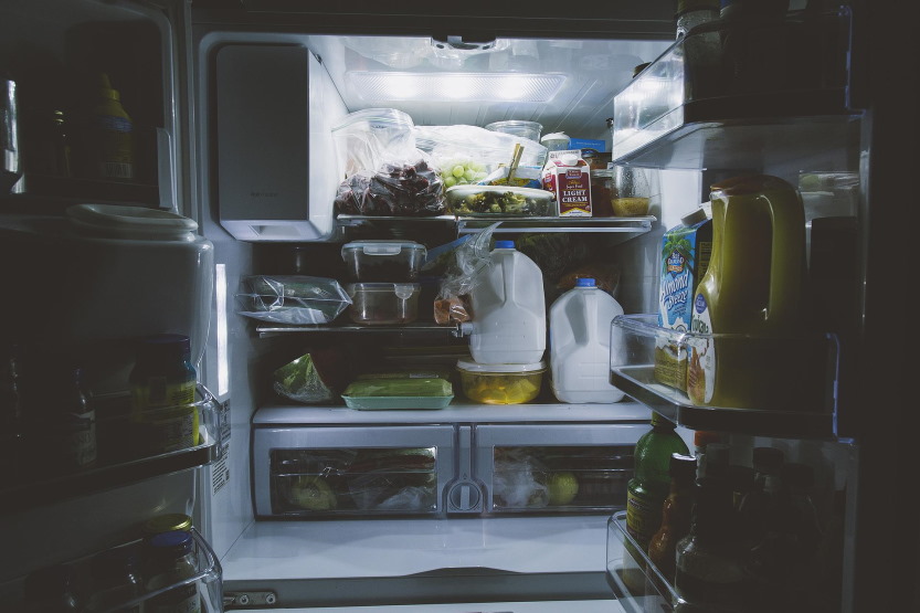 fridge full of food