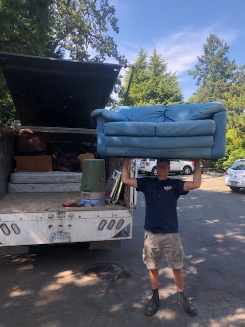 Furniture removal - haulin a couch