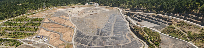 Hartland Landfill from above