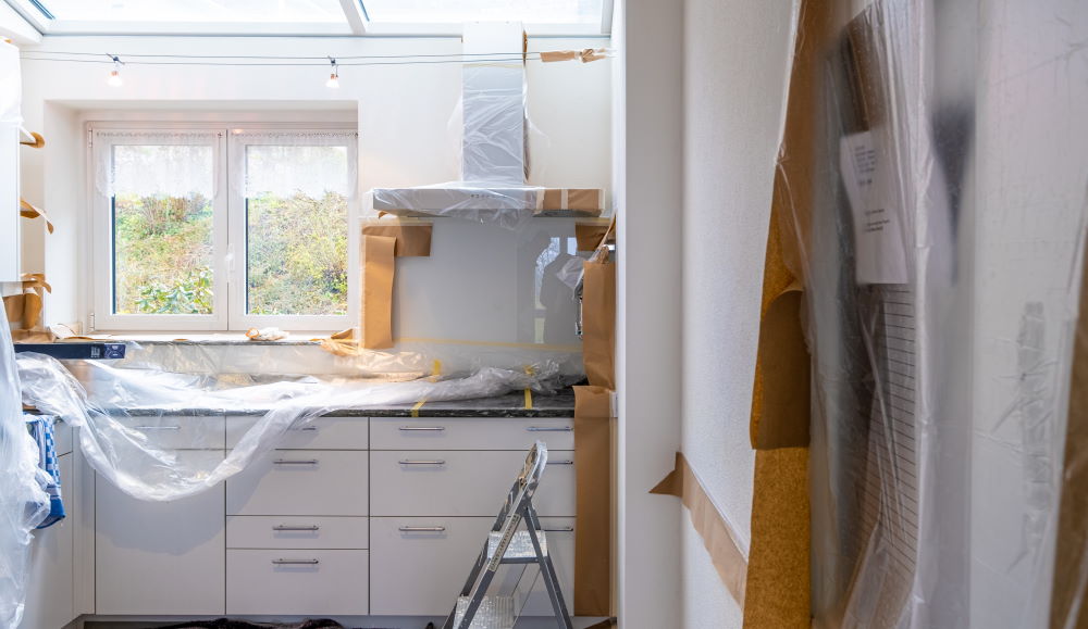 kitchen under renovation