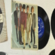 collection of vinyl records and art