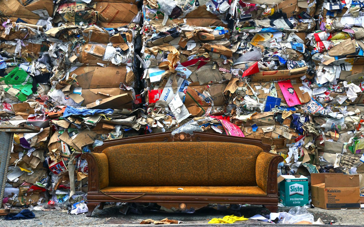 furniture in the landfill